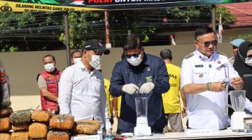 Polres Agara Musnahkan Narkotika Hasil Pengungkapan Kasus, Bupati Apresiasi Kinerja Polres Aceh Tenggara