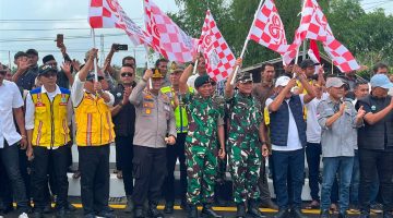 Kapolres Bireuen Hadiri Peresmian Jembatan Krueng Tingkeum Kuta Blang, Mobilitas Masyarakat Kembali Normal Pasca Bencana
